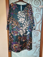 SOLAR WZORZYSTA ZIELONA SUKIENKA rozm. 44