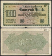BNN - NIEMCY 1000 Marek 1922 # P76c # NF - Sb 476588 * # znak wodny F # VF-