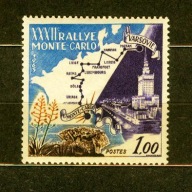 MONAKO ** 32 Rajd Monte Carlo, start z Warszawy Mi 732