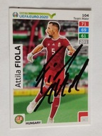 Karta panini autograf Węgry Attila Fiola Road to Euro 2020
