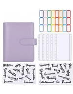 Binder A6 wrzosowy budżetownik segregator budżetowy oszczędzanie