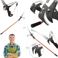 SEKATOR TELESKOPOWY PIŁA 2W1 DO GAŁĘZI NOŻYCE SOLIDNY DUŻY 4M RĘCZNY MOCNY