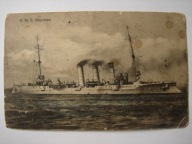Lobsen / Łobżenica - Bydgoszcz / Bromberg- okręt S.M.S. Munchen - pocztówka