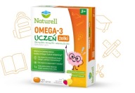 Naturell Omega-3 uczeń żelki 27 sztuk DHA EPA D3 B12
