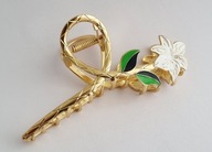 DUŻA POZŁACANA KLAMRA DO WŁOSÓW EMALIA