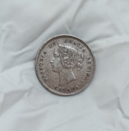 KANADA - 5 CENTS 1901 - VICTORIA - srebro - ładna
