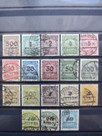 1923 NIEMCY D.R Mi 313A - 330A kas.