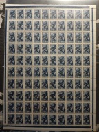 NIEMCY - OKUPACJA ŁOTWY 1941 Mi 5 ** - czysty - ARKUSZ - 400 Euro ++++