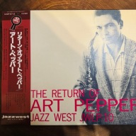 Art Pepper The Return Of Art Pepper EX+/NM Japan Obi LP 1981 Jazzwest K23P