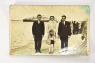 STARA FOTOGRAFIA GDYNIA NABRZEŻE STATEK TANIO!