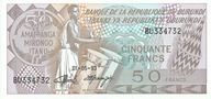 Burundi - 50 Francs - 1993 - P28c - St.1
