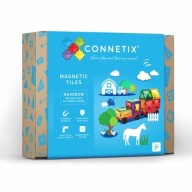 Klocki magnetyczne Connetix Motion Pack 24 el autka pociągi dla dzieci