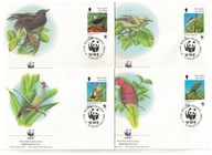 7-FDC43-Wyspy Piktarin, WWF -Ptaki egzotyczne,1986r