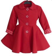 Płaszczyk wiosna/jesień (KOŁO) red r110