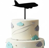 topper na tort SAMOLOT !!!kolory