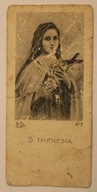 STARY OBRAZEK - CIEKAWY - S THERESIA - Św. Teresa