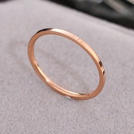 STAL TYTANOWA OBRACZKA GLADKA 14K ROSE GOLD 1MM R.13