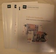 FOLDER ROCZNICA CHRZTU CHRZEST POLSKI 20 zł - JĘZYK ANGIELSKI - 10 SZTUK