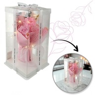Bukiet Kwiatów Mydlanych LED Zapachowy Ozdobne Pudełko Prezent