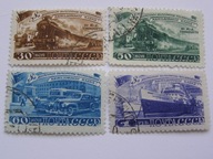 ZSRR - Plan 5 letni w transporcie - Mi. 1252-55 kasowane