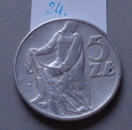 5 złotych z 1974 roku , RYBAK , ŁADNE