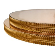 Podkład pod tort STYRODUR ZŁOTY 26 cm ZŁOTY BOK Karbowany „Złota Fala 3D”
