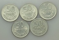 PRL - zestaw 5 x 50 groszy - 1957-1978 ... - ładne