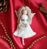 Aniołek handmade makrama