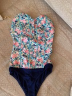 34 sexy body gorset kwiaty odkryte ramiona Bershka