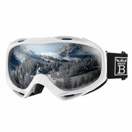 GOGLE NARCIARSKIE NA OKULARY FILTR UV MĘSKIE DAMSKIE LUSTRZANE SNOWBOARDOWE