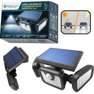 LAMPA ULICZNA SOLARNA LED 3w1 OGRODOWA CZUJNIK RUCHU ZMIERZCHU ZESTAW PILOT