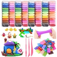 96 SZT PLASTELINA SENSO GLINA POLIMEROWA PIANKOWA PREZENT ZESTAW ZABAWA