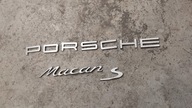Emblemat PORSCHE MACAN S logo napis tył na klapę bagażnika ORYGINAŁ