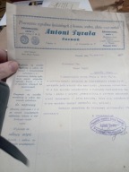 Stary Dokument Dewocjonalia Kapliczka Świecznik 1932r Poznań