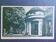 POLANICA-ZDRÓJ Fragment parku przed pijalnią , lata 40-te