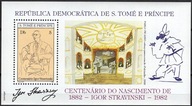 **SAO TOME E PRINCIPE BL.96A = 15E PICASSO STRAVINSKI, MUZYKA