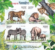 Burundi 2012 ** cięte cena 5,90 zł kat.8€ - fauna, ssaki, arkusz
