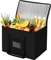 MIĘKKA DUŻA TORBA CHŁODZĄCA 40L TRWAŁA LODÓWKA ZAKUPY SPOŻYWCZE PIKNIK