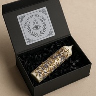 Świeca rytualna intencyjna OCZYSZCZAJĄCA zioła lawenda handmade