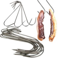 HAKI WĘDZARNICZE DO WĘDZENIA NIERDZEWNE 3MM 14CM 15SZT DO MIĘSA WĘDLIN RYB