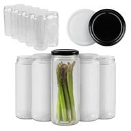 40x Słoik LONG 500ml wysoki SŁOIKI SZKLANE na PRZYPRAWY MIÓD PRZETWORY 0,5l