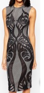 Asos sukienka ołówkowa koronkowa elegancka 38 wada