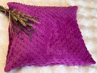 Poduszka na zdrowy sen z lawendą i łuską gryki - 45x45 cm minky