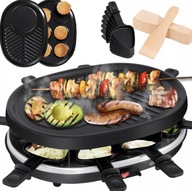 DUŻY GRILL ELEKTRYCZNY 42x29 cm – 8 Osób Płyta Grillowa Patelnie Dom Ogród