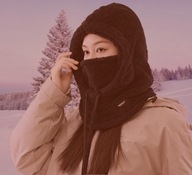 Zimowa czapka ciepła pluszowa uniwersalna