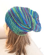 CZAPA PRZEJŚCIÓWKA MELANŻ RĘKODZIEŁO