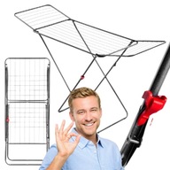 SUSZARKA NA PRANIE STOJĄCA DO UBRAŃ DUŻA ROZKŁADANA NA BALKON BIELIZNA