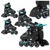 Rolki Wrotki 3w1 Regulowane CROXER Optima Black/Mint 39-42