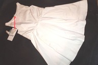 MARESE 116 CM SUKIENKA WIZYTOWA BIAŁA SUPER ELEGANCKA NOWA!