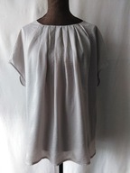 Bluzka jasnoszara z krótkimi rękawami - 44/46